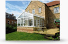 gable style conservatory house view