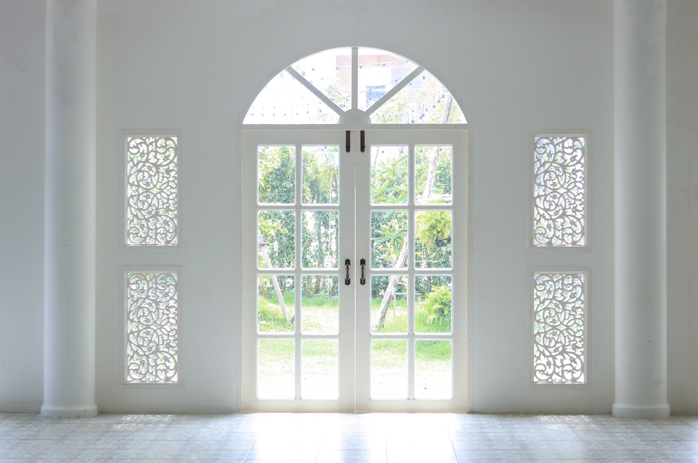 internal shot of French Timber doors 